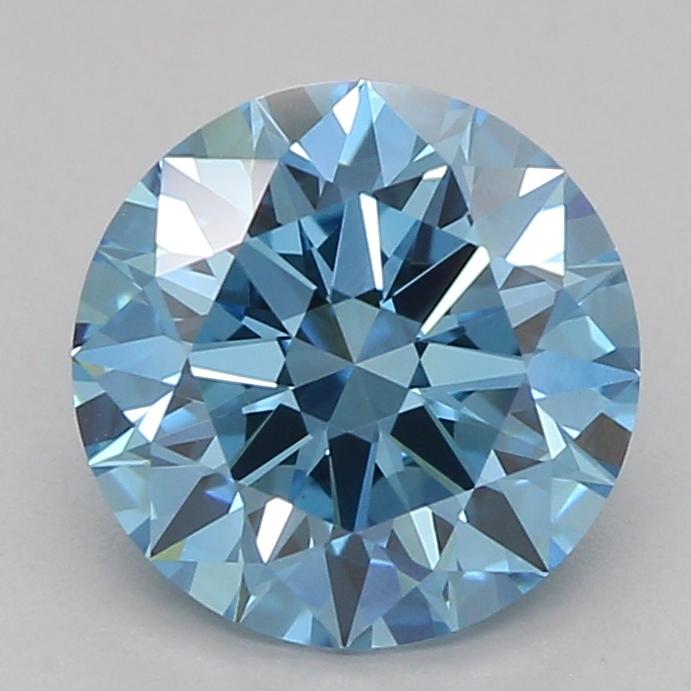 1.03 Ct. Fancy Vivid Blue Round Lab Grown Diamond