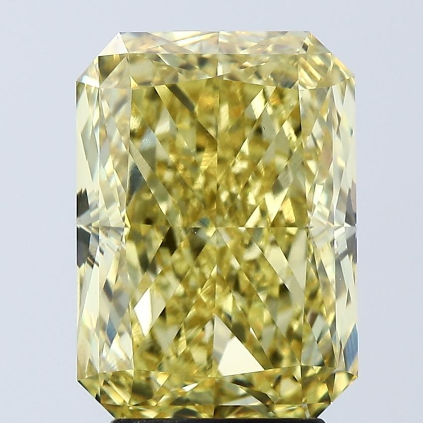 4.07 Ct. Fancy Vivid Yellow Radiant Lab Grown Diamond