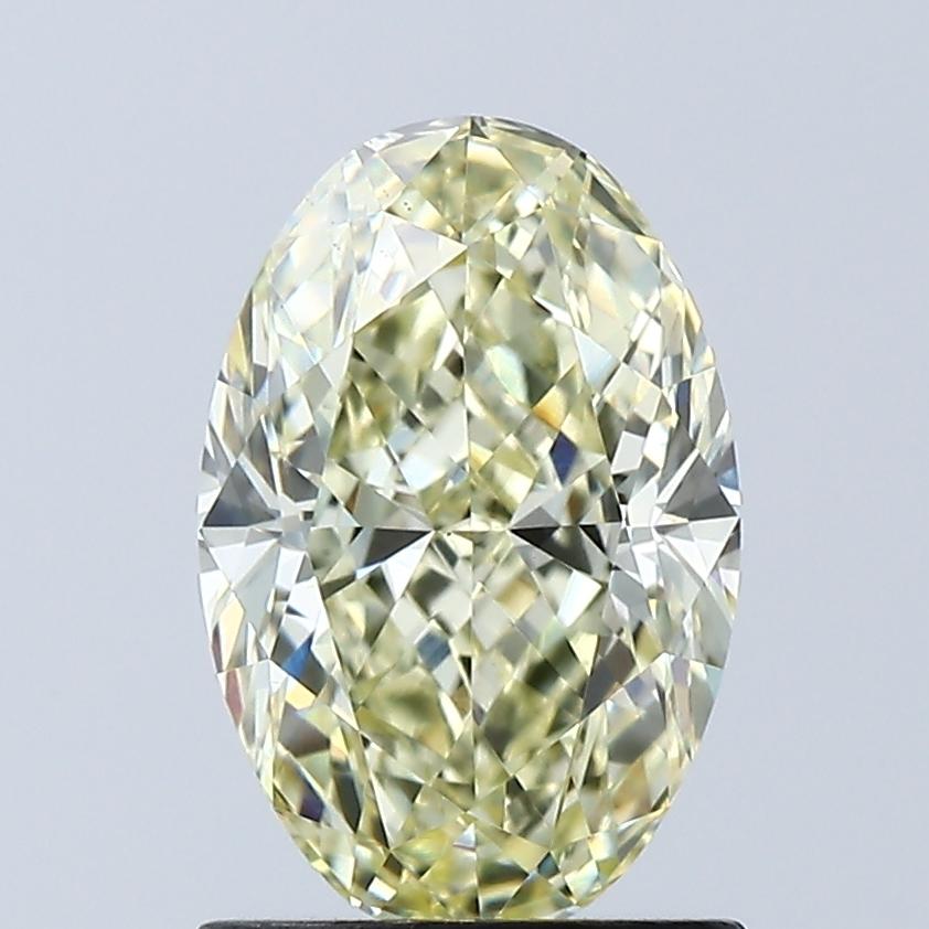 1.55 Ct. Fancy Yellow Oval Lab Grown Diamond