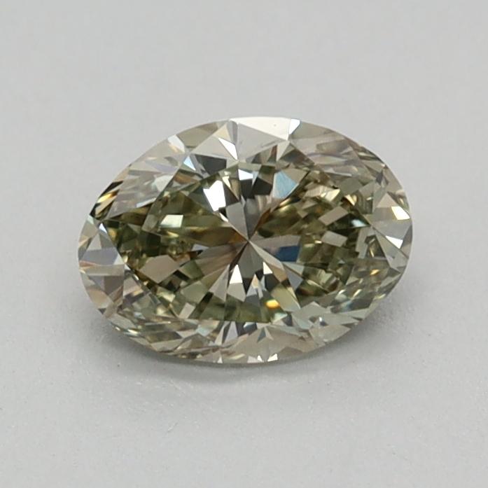 0.33 Ct. Fancy Intense Greyish Green Oval Lab Grown Diamond