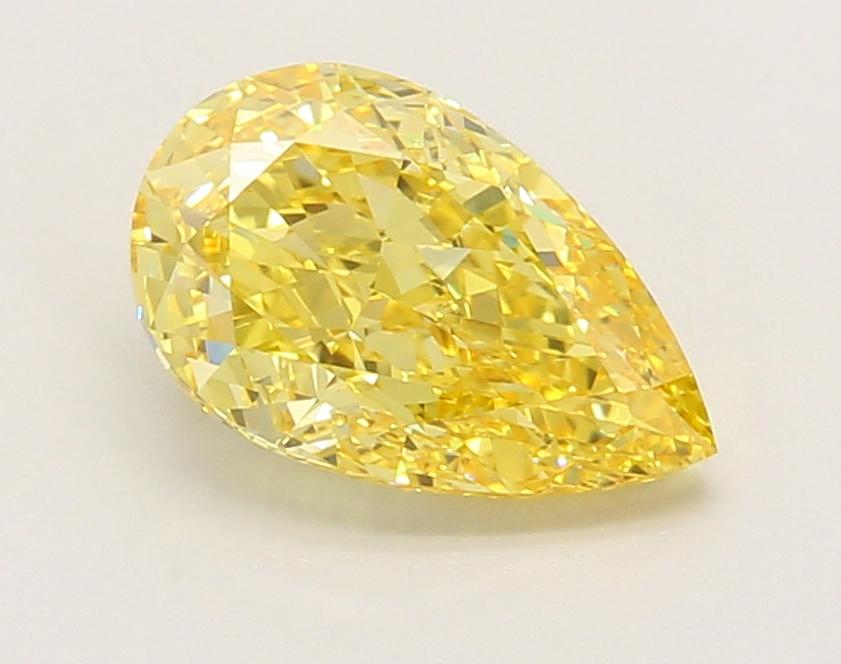 1.76 Ct. Fancy Vivid Yellow Pear Lab Grown Diamond