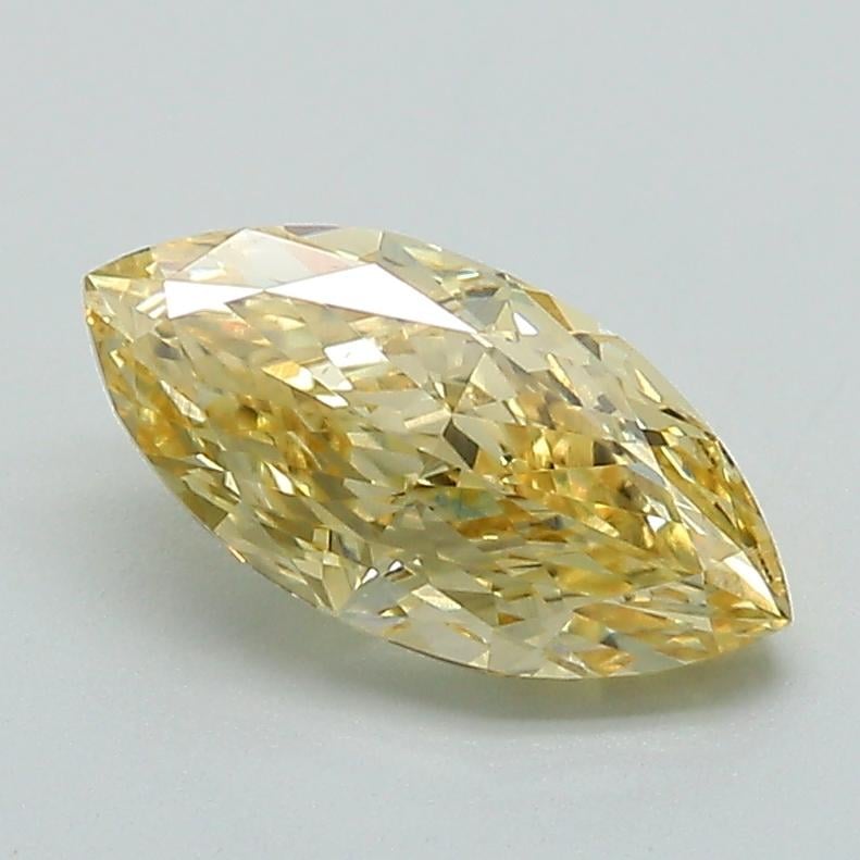 1.23 Ct. Fancy Intense  Yellow Marquise Lab Grown Diamond