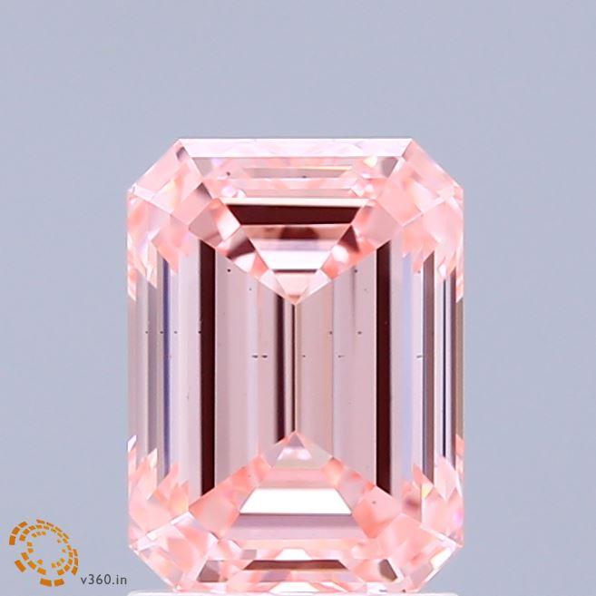 2.01 Ct. Fancy Intense Pink Emerald Lab Grown Diamond