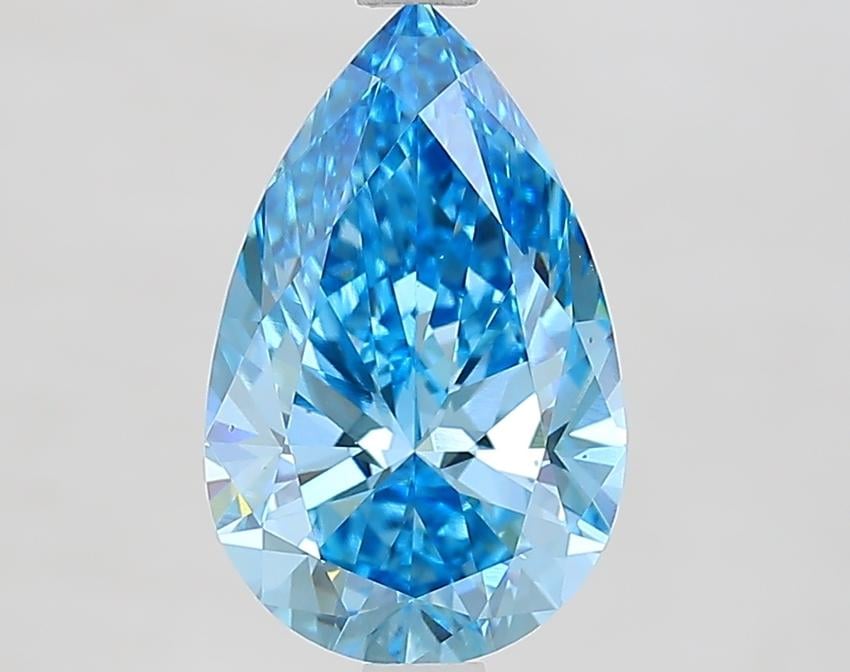 2.50 Ct. Fancy Vivid Blue Pear Lab Grown Diamond