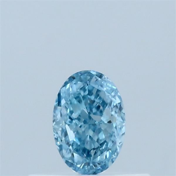 0.37 Ct. Fancy Vivid Blue Oval Lab Grown Diamond