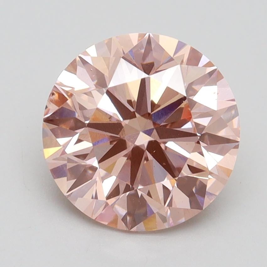 2.31 Ct. Fancy Intense Pink Round Lab Grown Diamond