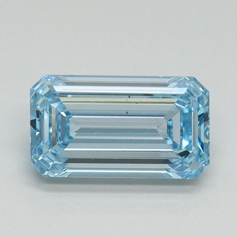 1.00 Ct. Fancy Intense Blue Emerald Lab Grown Diamond