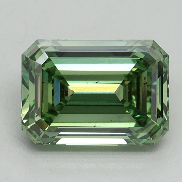 2.03 Ct. Fancy Vivid Pacific Green Emerald Lab Grown Diamond