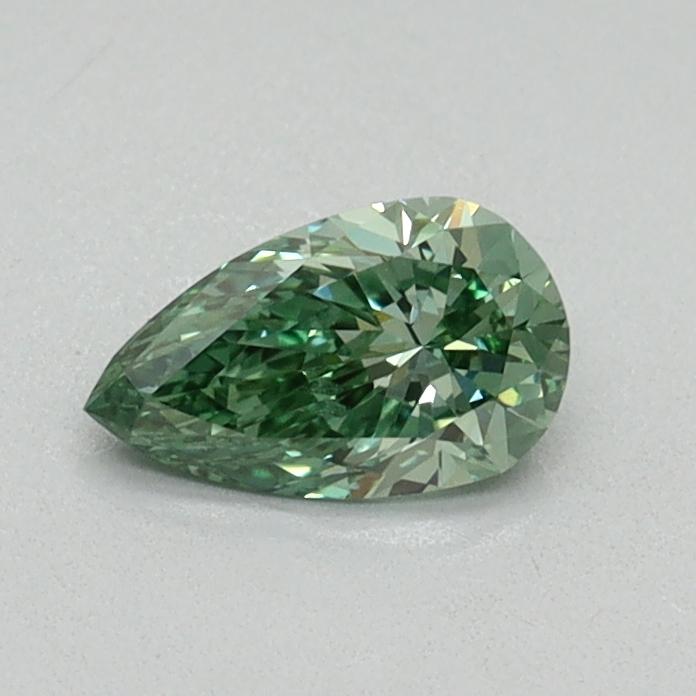 0.40 Ct. Fancy Vivid Green Pear Lab Grown Diamond