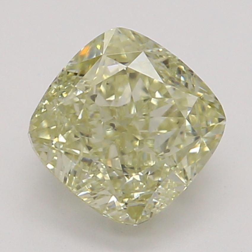 0.66 Ct. Fancy Brownish Greenish Yellow Cushion Diamond
