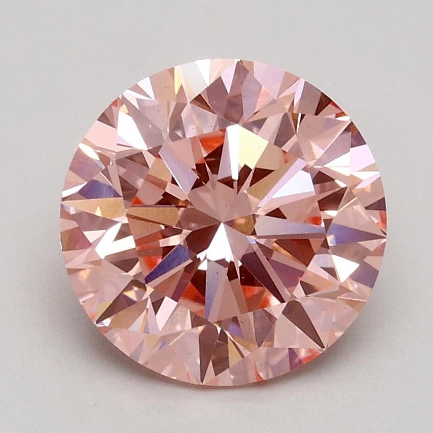 1.78 Ct. Fancy Intense Pink Round Lab Grown Diamond