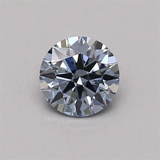 0.33 Ct. Fancy Vivid Blue Round Lab Grown Diamond