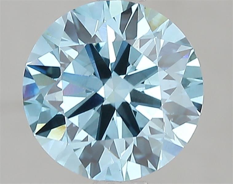2.08 Ct. Fancy Vivid Blue Round Lab Grown Diamond