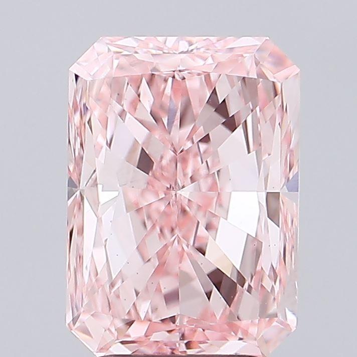 3.50 Ct. Fancy Vivid Pink Radiant Lab Grown Diamond