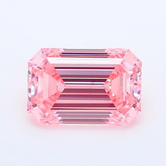 0.88 Ct. Fancy Vivid Pink Emerald Lab Grown Diamond