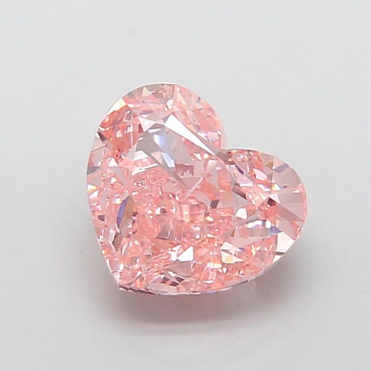2.51 Ct. Fancy Intense  Pink Heart Lab Grown Diamond