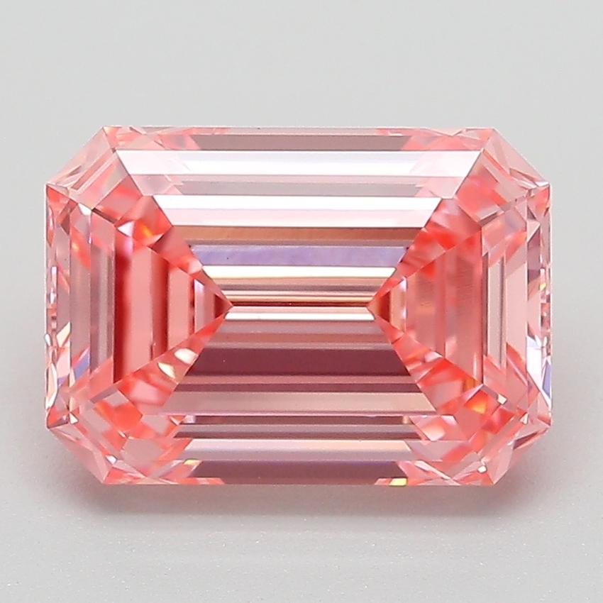 3.04 Ct. Fancy Vivid Pink Emerald Lab Grown Diamond