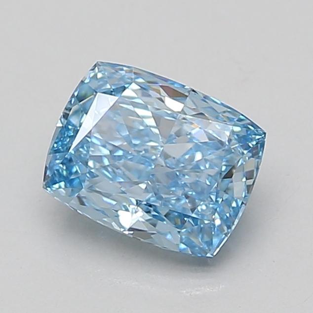 1.64 Ct. Fancy Vivid Blue Cushion Lab Grown Diamond