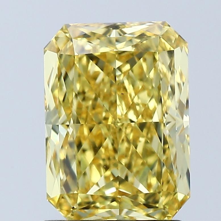 2.04 Ct. Fancy Vivid Yellow Radiant Lab Grown Diamond