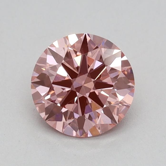 0.50 Ct. Fancy Vivid Pink Round Lab Grown Diamond