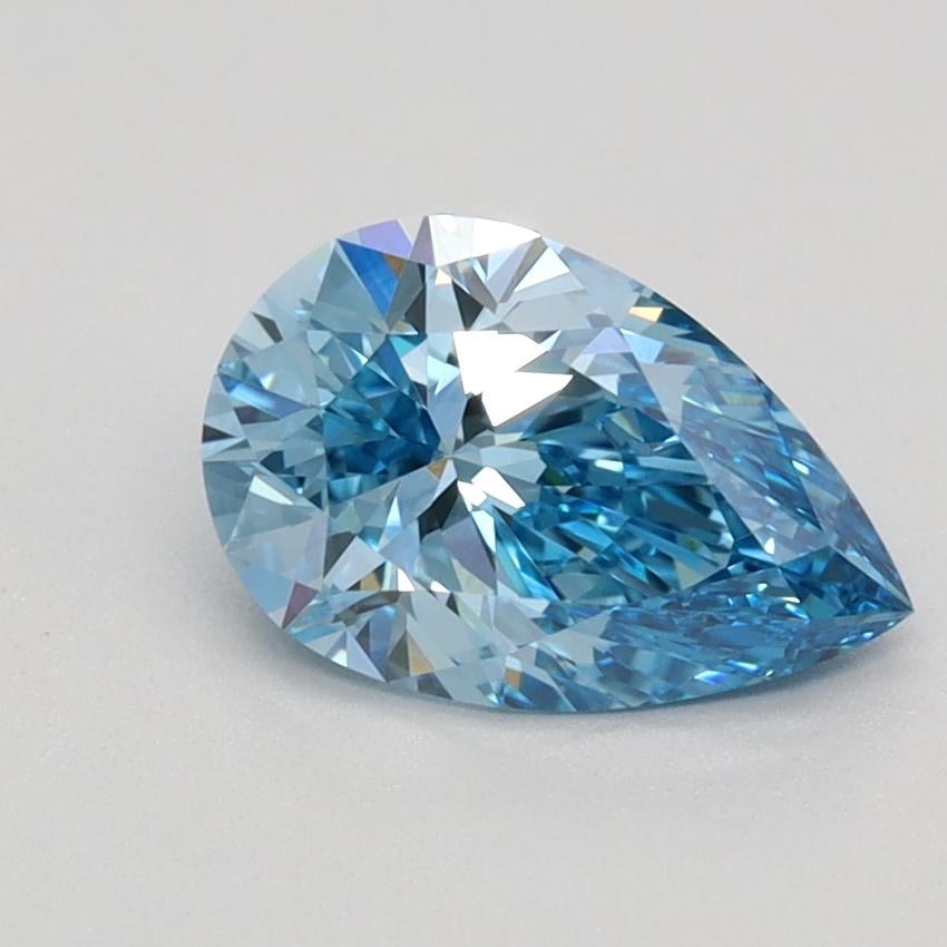 1.04 Ct. Fancy Vivid Blue Pear Lab Grown Diamond