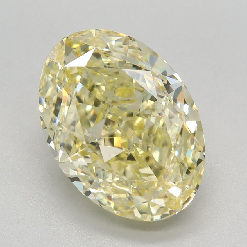 3.24 Ct. Fancy Intense Yellow Oval Lab Grown Diamond