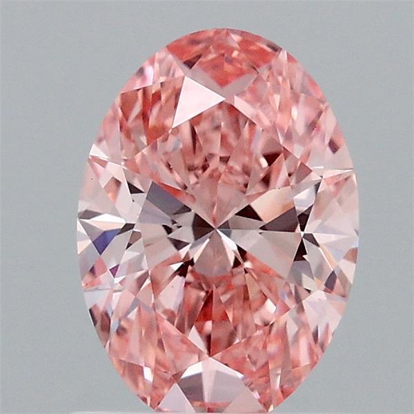 1.05 Ct. Fancy Vivid Pink Oval Lab Grown Diamond
