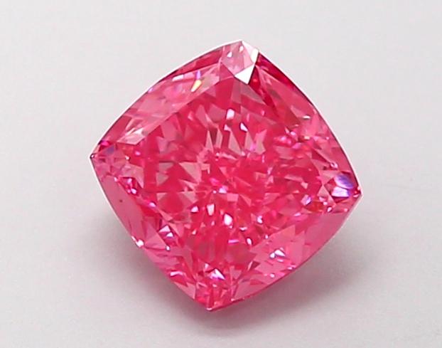 1.17 Ct. Fancy Vivid Pink Cushion Lab Grown Diamond
