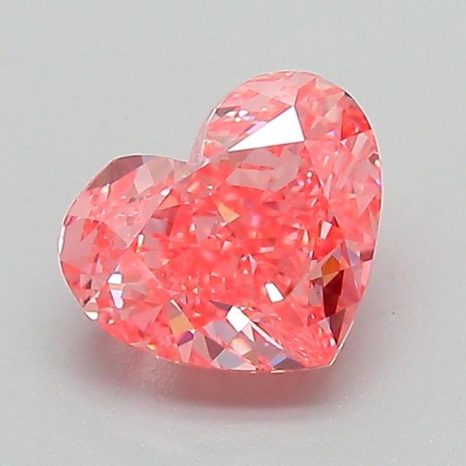 1.13 Ct. Fancy Vivid Pink Heart Lab Grown Diamond