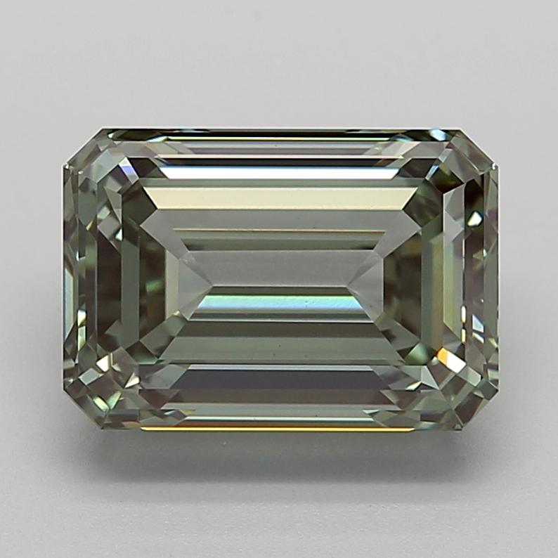 5.53 Ct. Fancy Intense  Green Emerald Lab Grown Diamond
