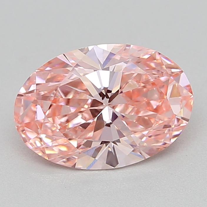0.94 Ct. Fancy Vivid  Pink Oval Lab Grown Diamond