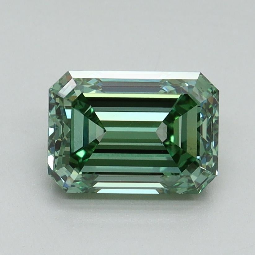 1.50 Ct. Fancy Vivid Pacific Green Emerald Lab Grown Diamond