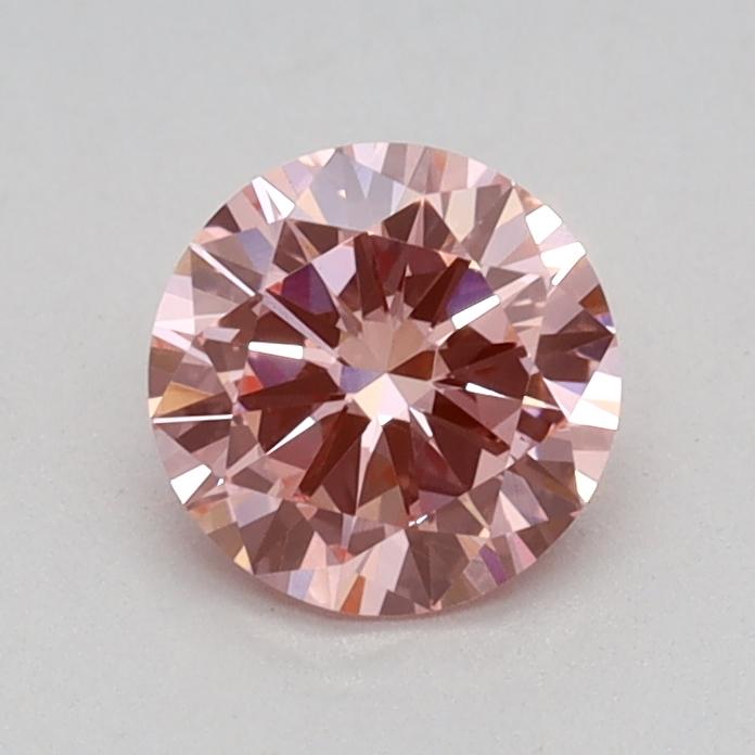 0.50 Ct. Fancy Vivid Pink Round Lab Grown Diamond