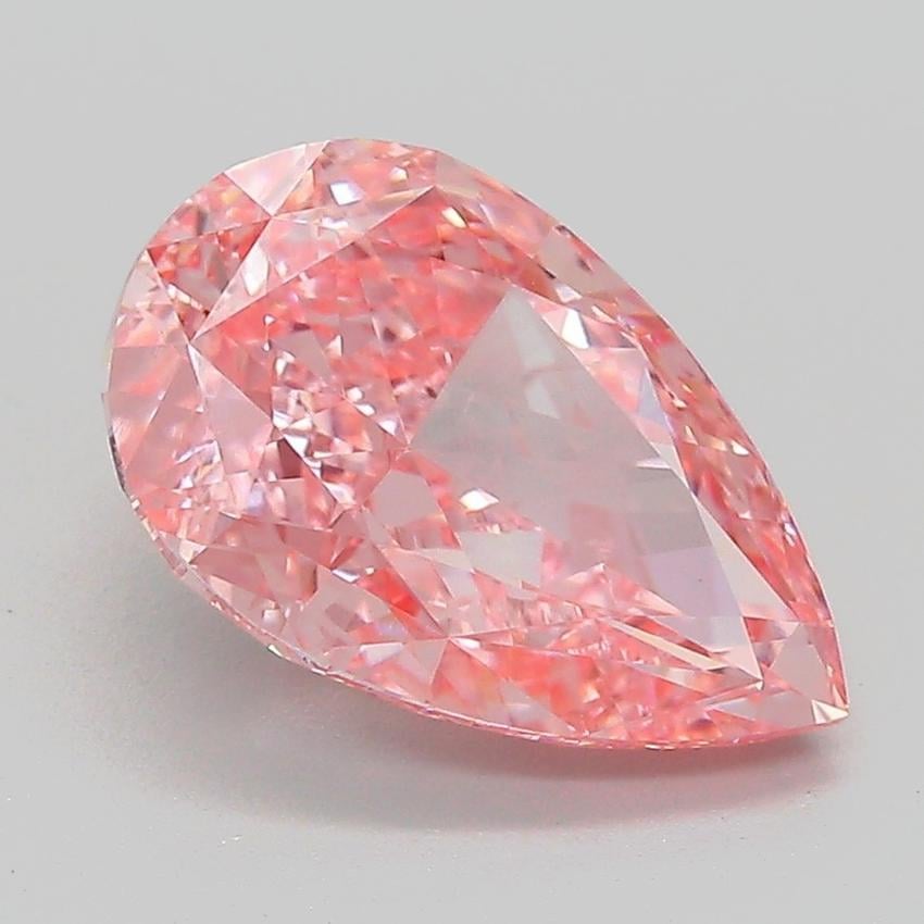3.05 Ct. Fancy Vivid Pink Pear Lab Grown Diamond