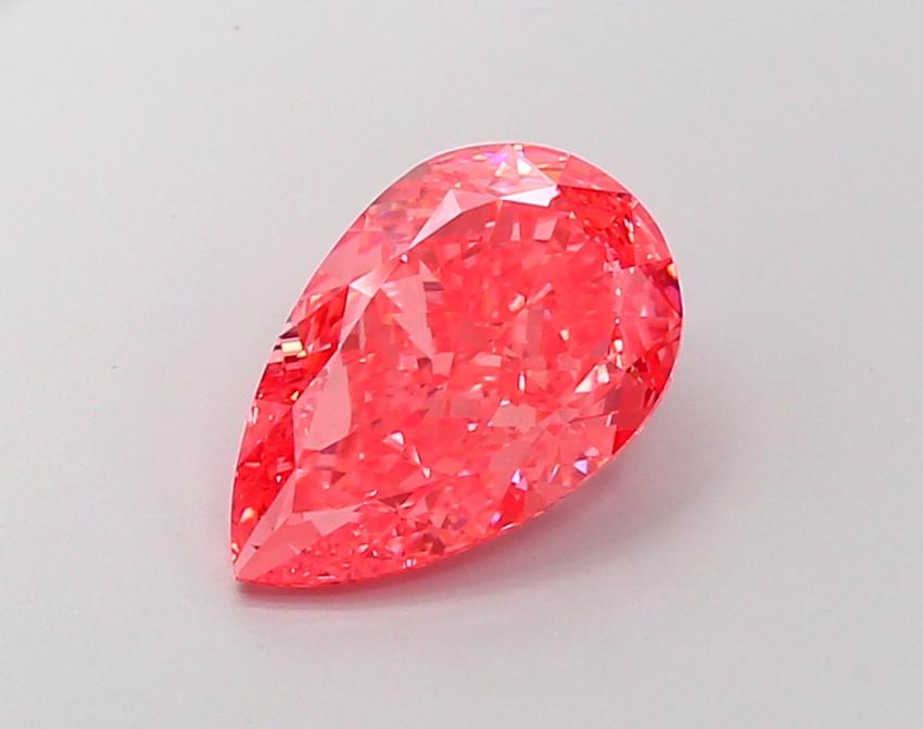 4.16 Ct. Fancy Vivid Pink Pear Lab Grown Diamond