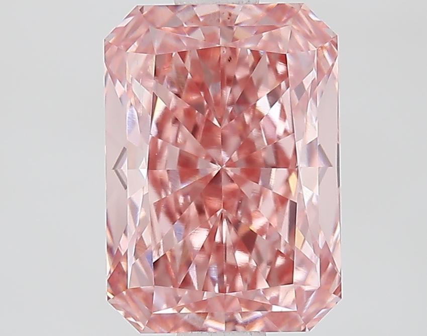 1.83 Ct. Fancy Vivid Pink Radiant Lab Grown Diamond