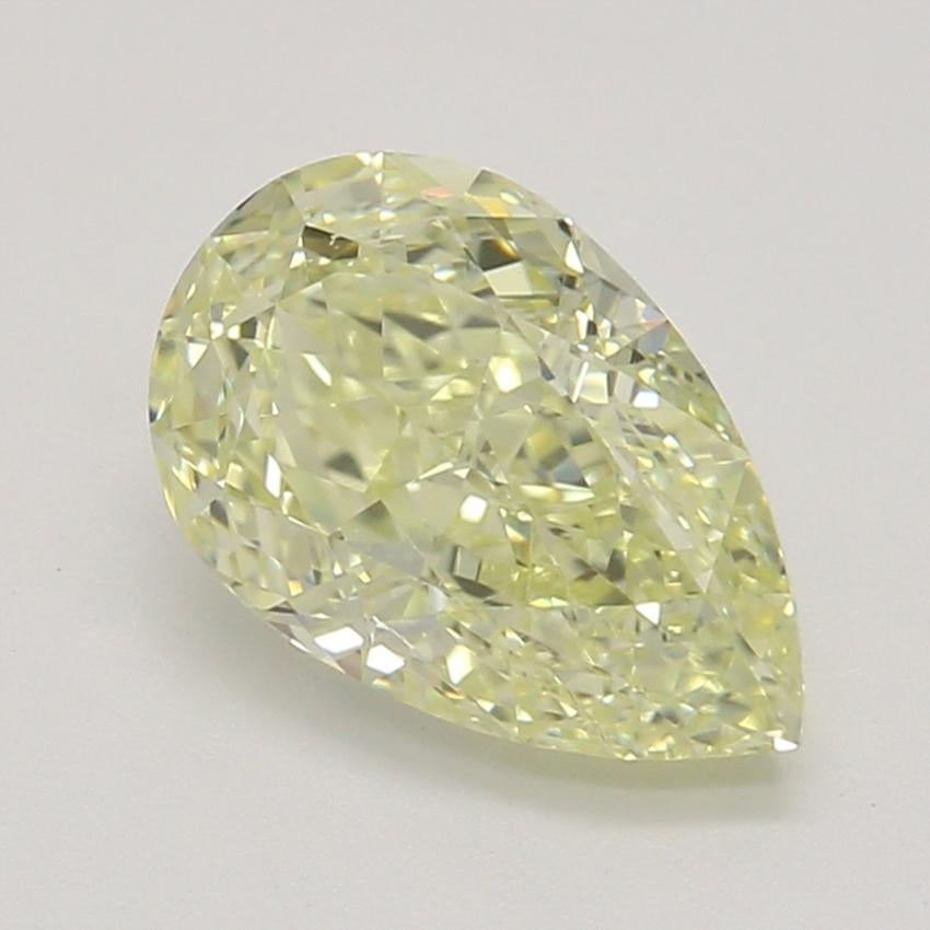 0.92 Ct. Fancy Light Yellow Pear Diamond
