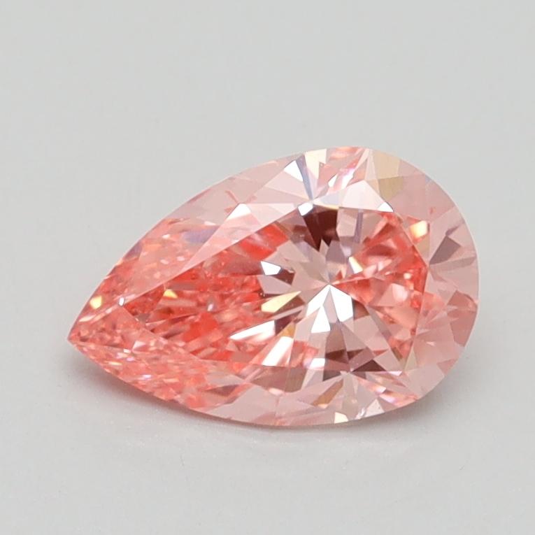 0.82 Ct. Fancy Vivid Pink Pear Lab Grown Diamond