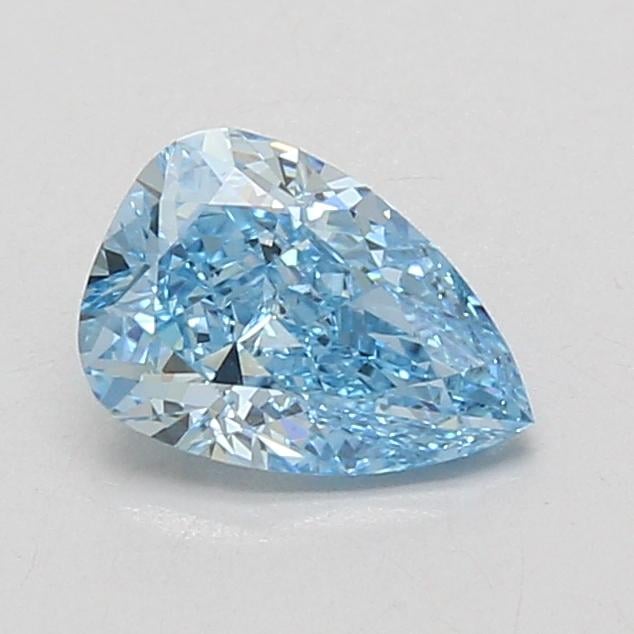 1.06 Ct. Fancy Vivid Blue Pear Lab Grown Diamond