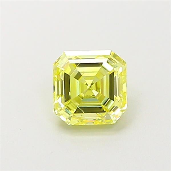 0.54 Ct. Fancy Yellow Asscher Lab Grown Diamond