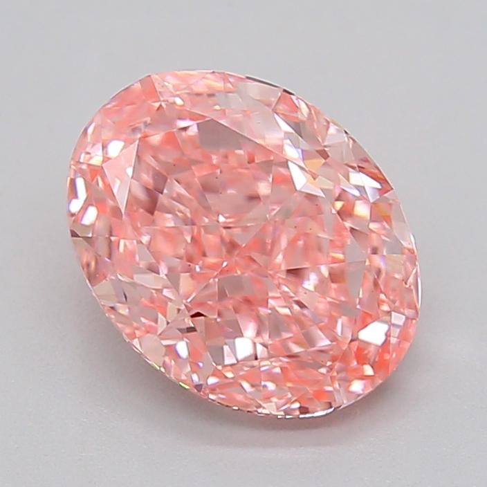 2.07 Ct. Fancy Vivid  Pink Oval Lab Grown Diamond