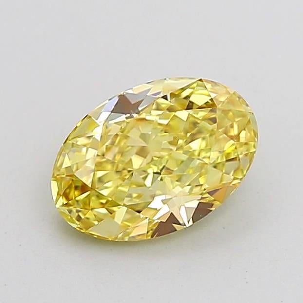 1.03 Ct. Fancy Intense Yellow Oval Lab Grown Diamond