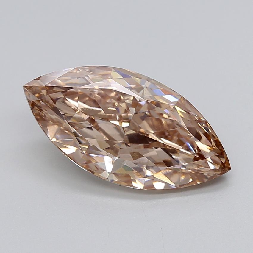 5.00 Ct. Light  Brown Marquise Lab Grown Diamond