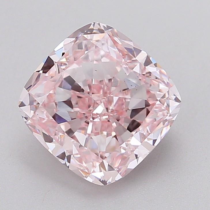 3.32 Ct. Fancy Intense Pink Cushion Lab Grown Diamond