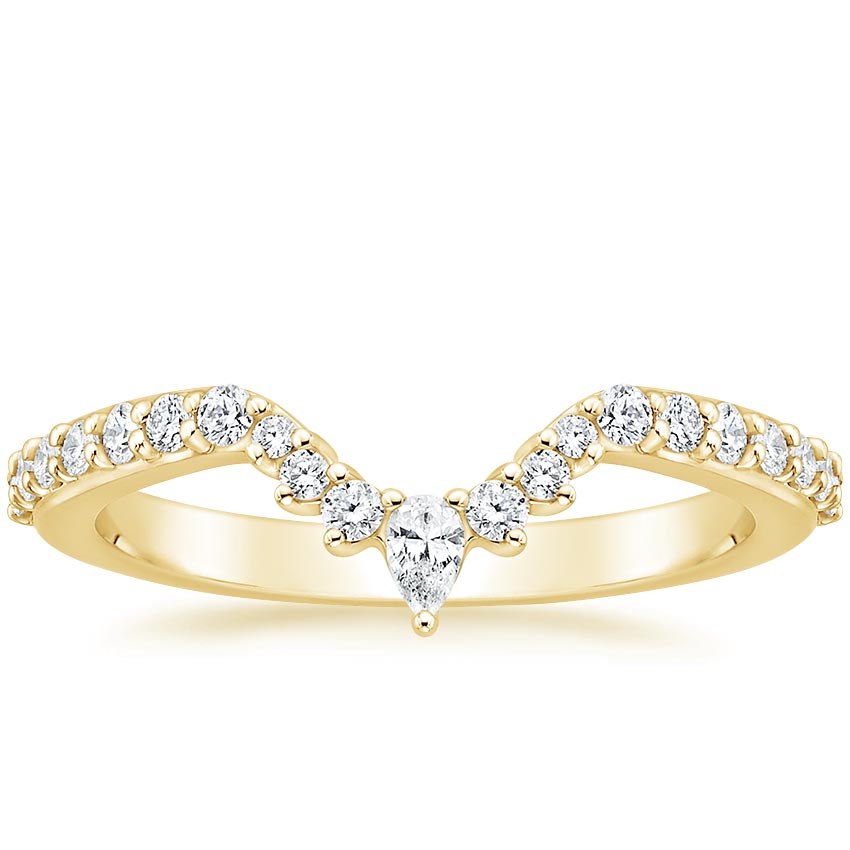 Yellow Gold Luxe Lunette Diamond Ring (1/3 ct. tw.)