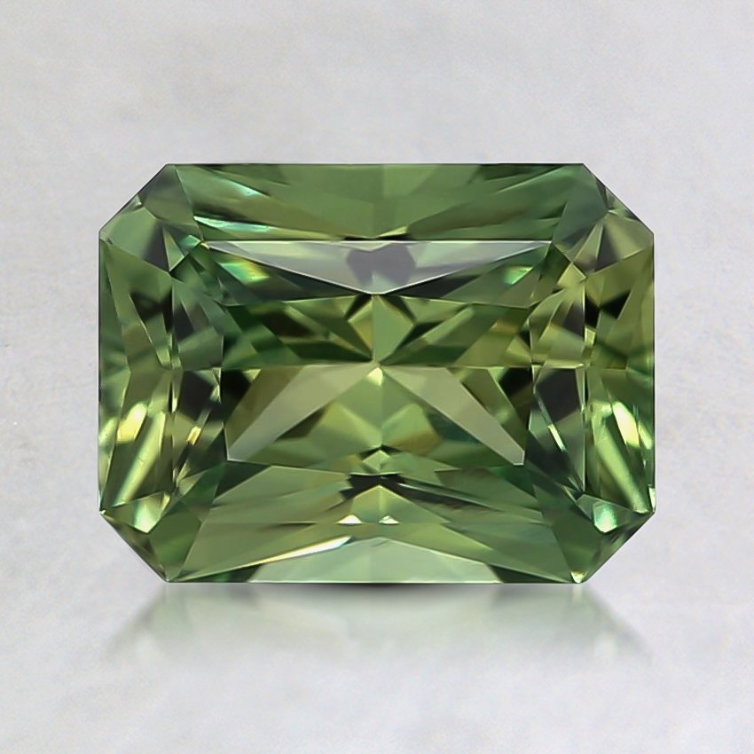 7.5x5.7mm Green Radiant Sapphire