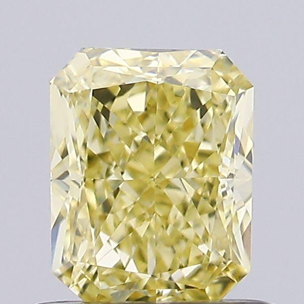 0.74 Ct. Fancy Vivid Yellow Radiant Lab Grown Diamond