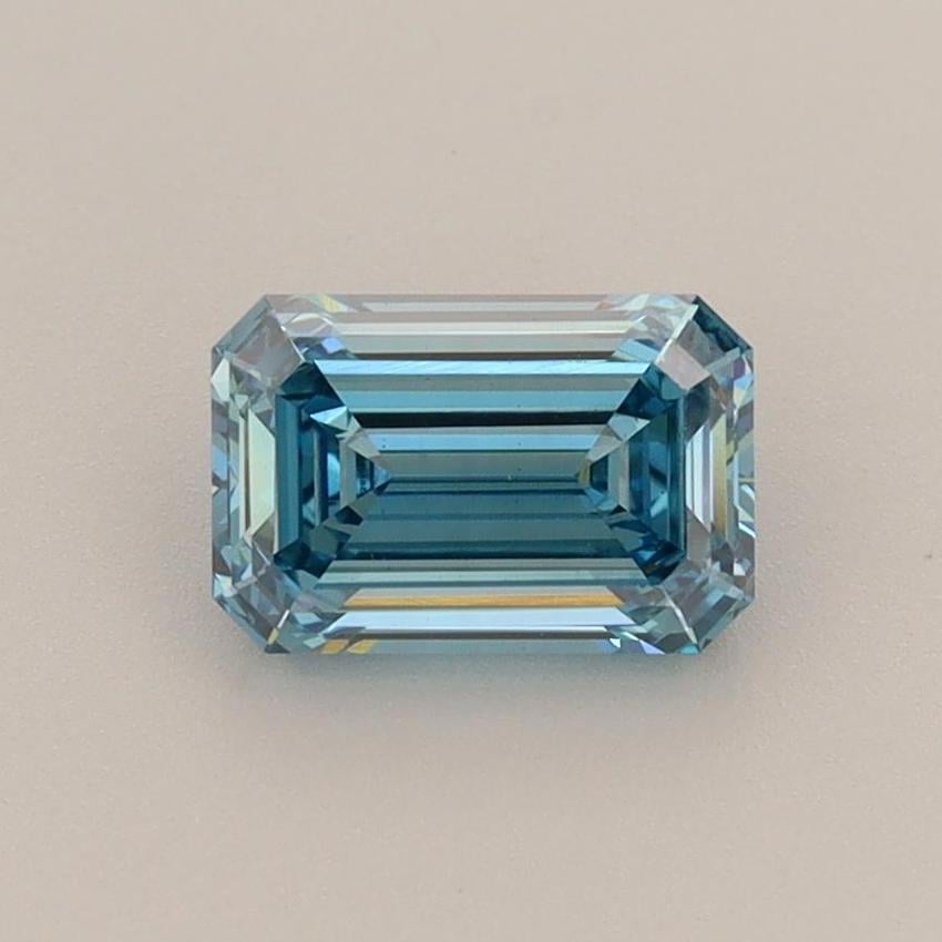 1.05 Ct. Fancy Vivid Blue Emerald Lab Grown Diamond