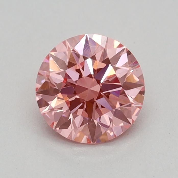 0.36 Ct. Fancy Vivid Pink Round Lab Grown Diamond