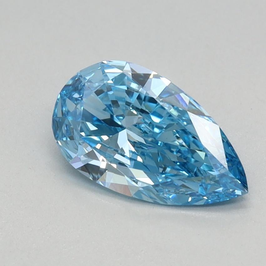 0.61 Ct. Fancy Vivid Blue Pear Lab Grown Diamond